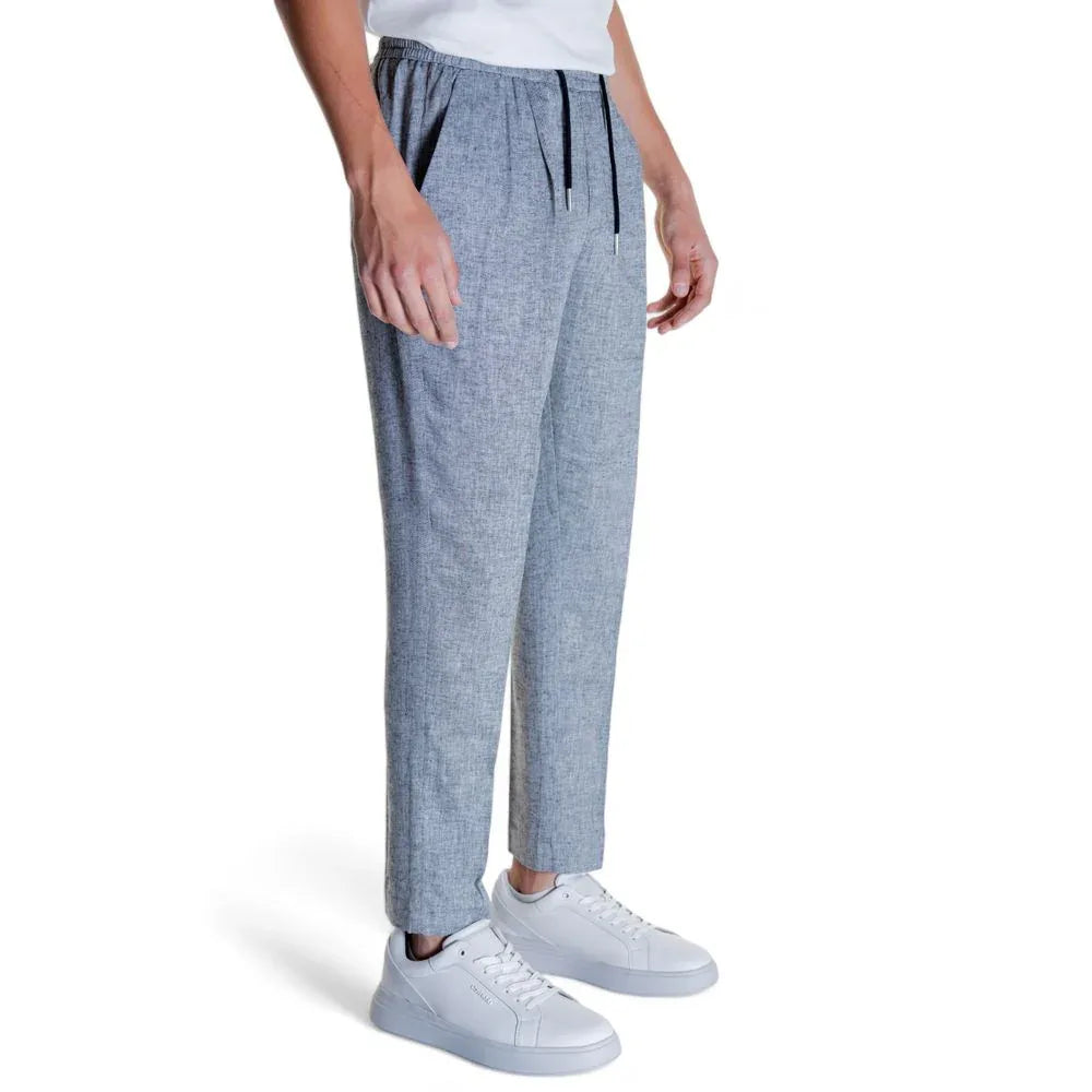 Antony Morato Black Linen Casual Pants - Zeiniez