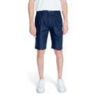 Antony Morato Blue Linen Bermuda Shorts - Zeiniez