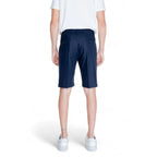 Antony Morato Blue Linen Bermuda Shorts - Zeiniez