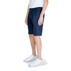 Antony Morato Blue Linen Bermuda Shorts - Zeiniez