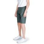 Antony Morato Green Linen Bermuda Shorts - Zeiniez