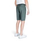 Antony Morato Green Linen Bermuda Shorts - Zeiniez