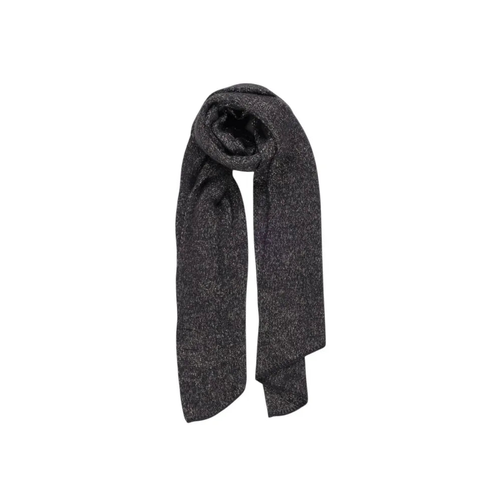 Pieces Black Recycled Polyester Scarf - Zeiniez