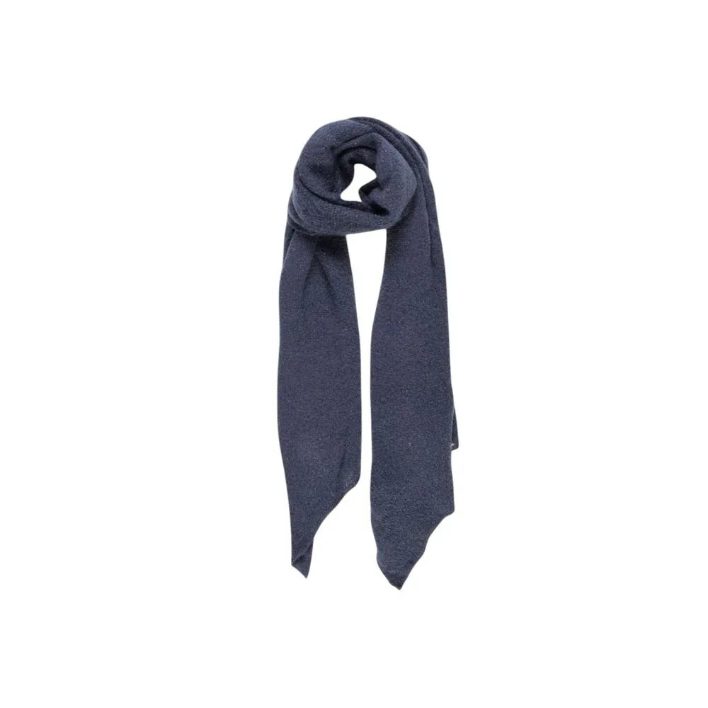 Pieces Blue Recycled Polyester Scarf - Zeiniez