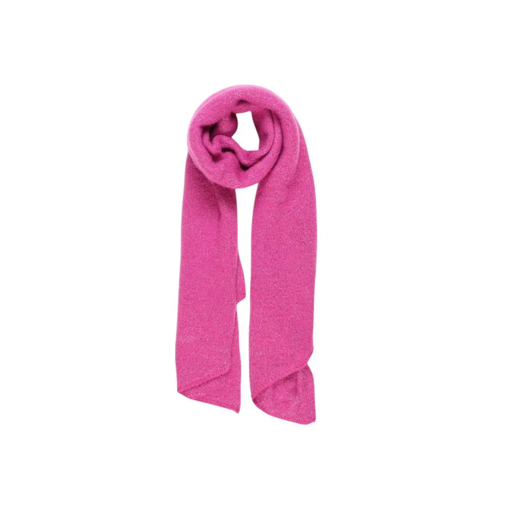 Pieces Pink Recycled Polyester Scarf - Zeiniez