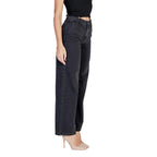 Jacqueline De Yong Black Cotton Relaxed Fit Jeans - Zeiniez