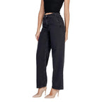 Jacqueline De Yong Black Cotton Relaxed Fit Jeans - Zeiniez