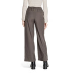 Only Gray Polyester Casual Pants - Zeiniez