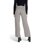 Only Black Polyester Flared Pants - Zeiniez