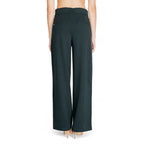 Street One Green Viscose Flared Pants - Zeiniez