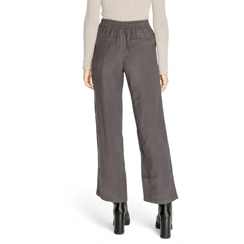 Jacqueline De Yong Gray Viscose Casual Pants - Zeiniez