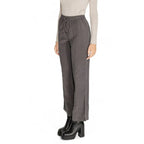 Jacqueline De Yong Gray Viscose Casual Pants - Zeiniez
