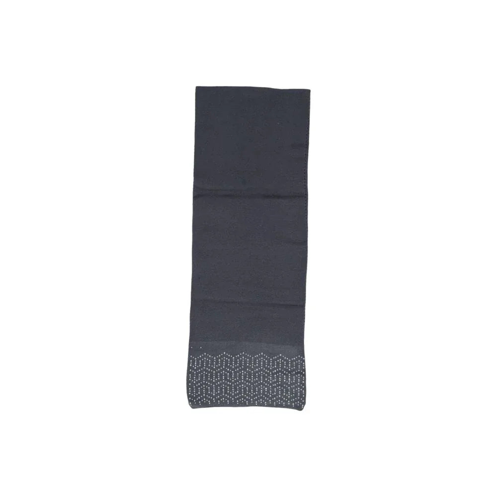 Pieces Gray Polyester Scarf - Zeiniez