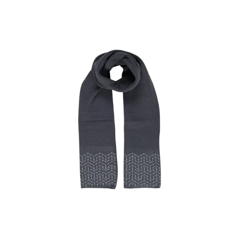 Pieces Gray Polyester Scarf - Zeiniez