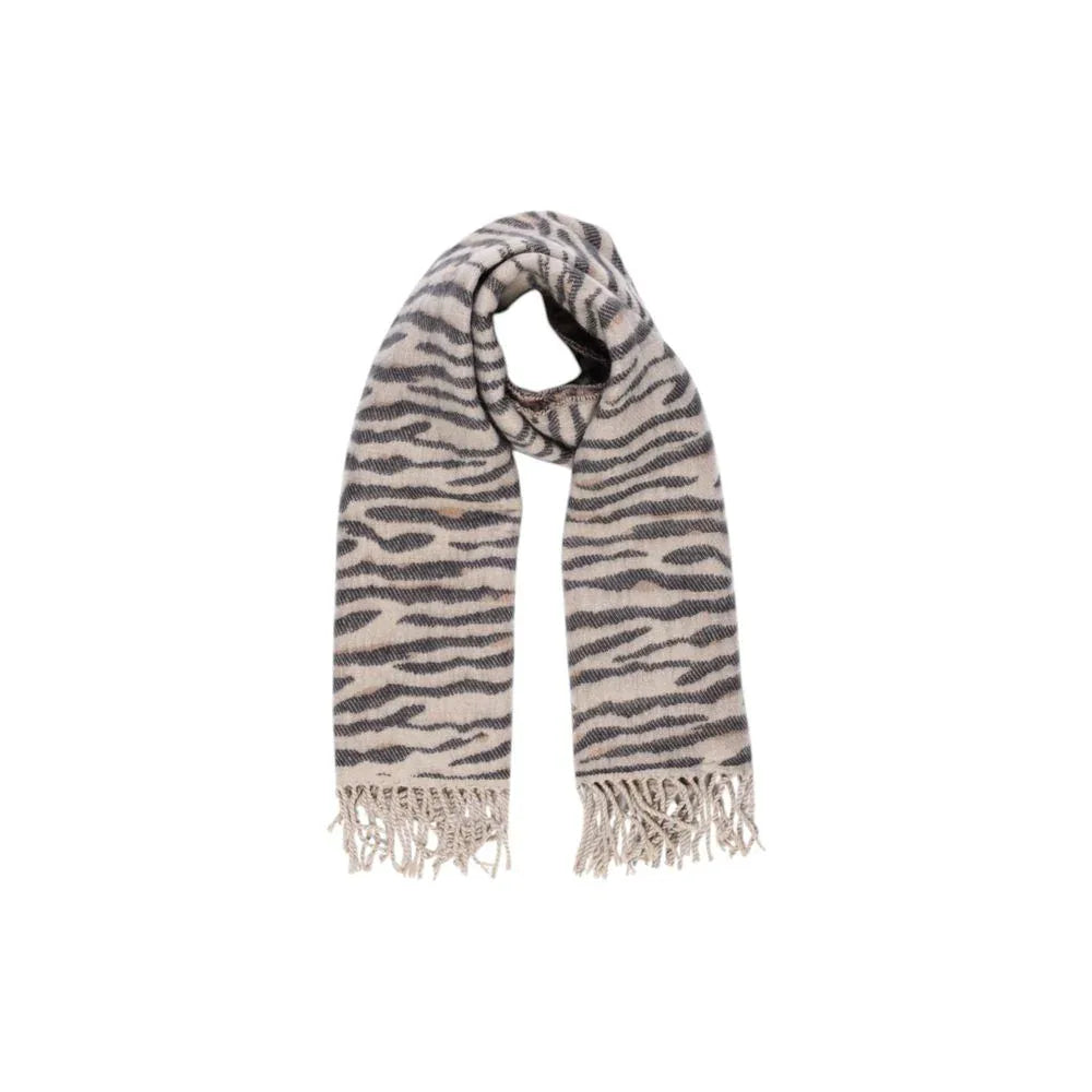 Pieces Beige Marabou Scarf - Zeiniez