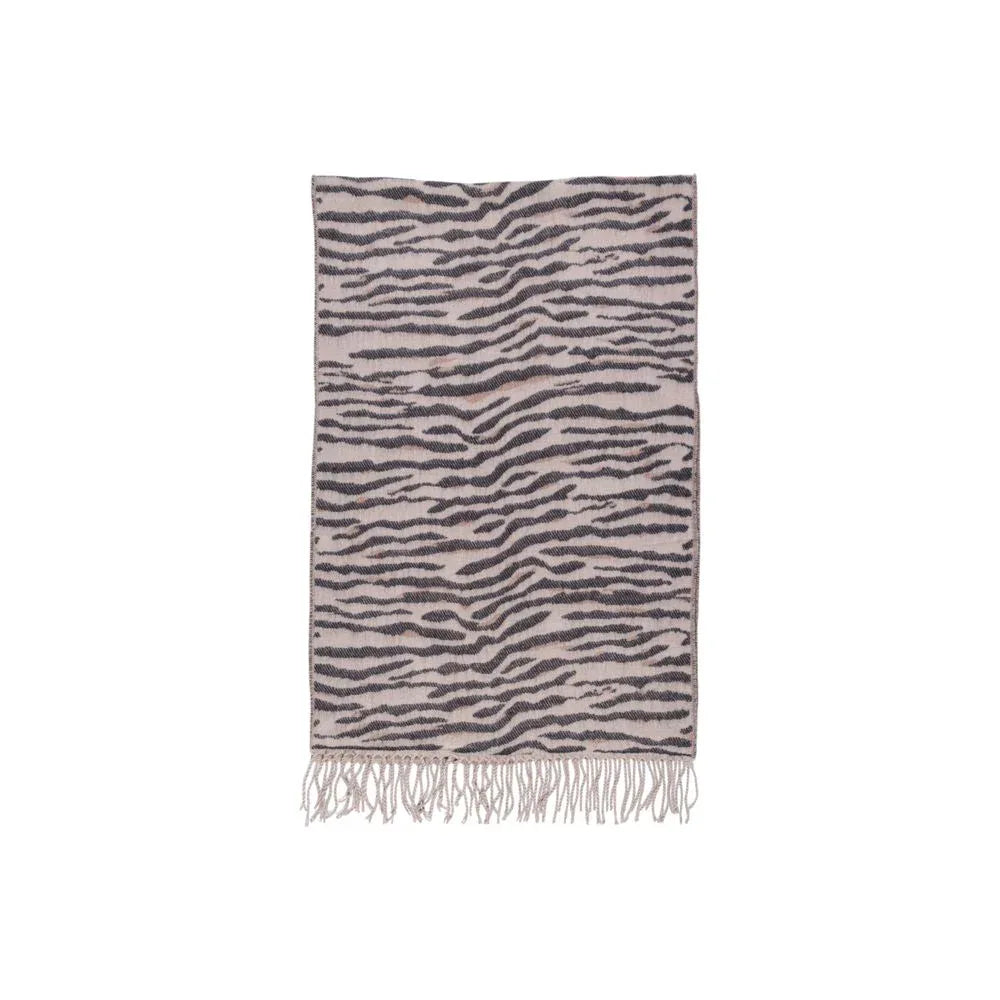 Pieces Beige Marabou Scarf - Zeiniez