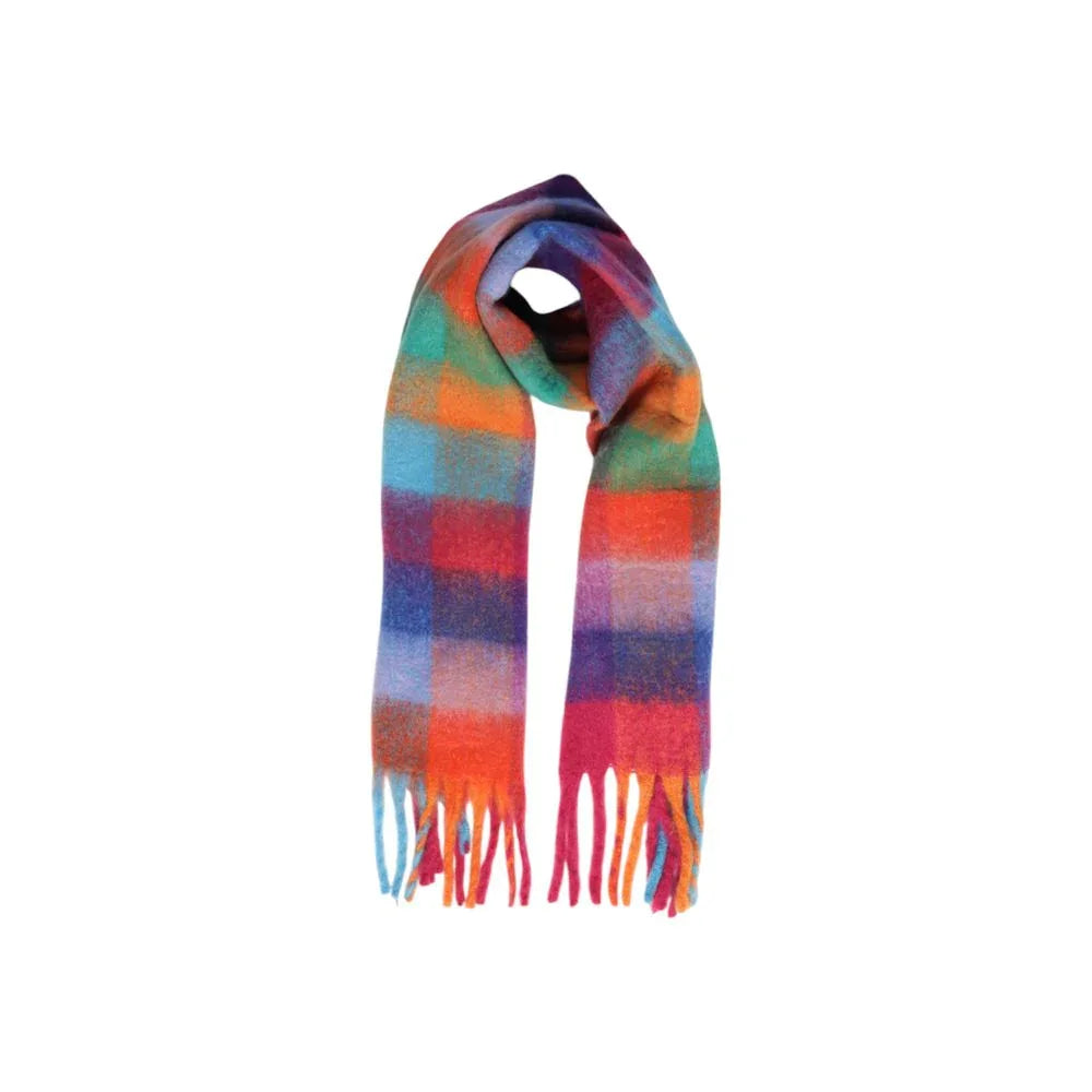 Pieces Orange Recycled Polyester Scarf - Zeiniez