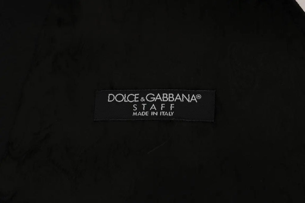 Dolce & Gabbana Black STAFF Cotton Vest - Zeiniez