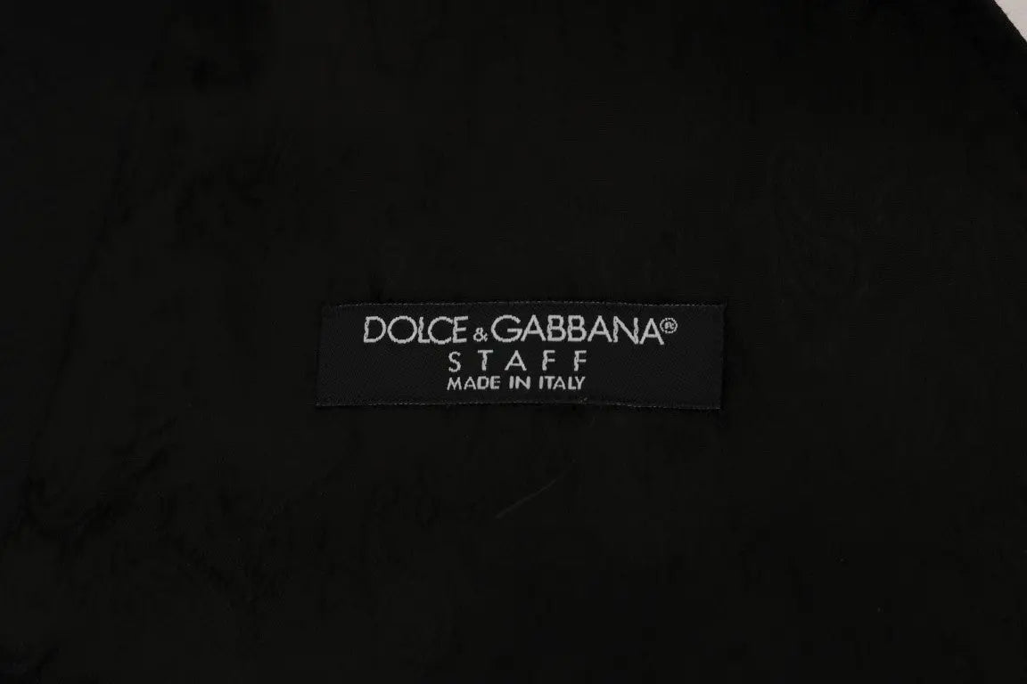 Dolce & Gabbana Black STAFF Cotton Vest - Zeiniez
