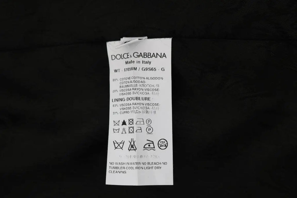 Dolce & Gabbana Black STAFF Cotton Vest - Zeiniez