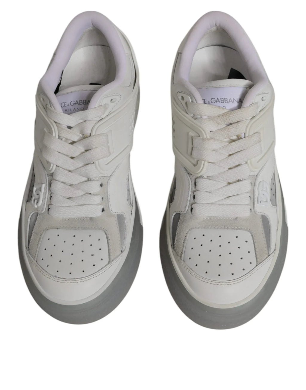 Dolce & Gabbana White DG Logo CUSTOM 2.Zero Sneakers Shoes - Zeiniez