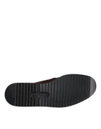 Dolce & Gabbana Brown Suede DG Family Slip On Flats Shoes - Zeiniez