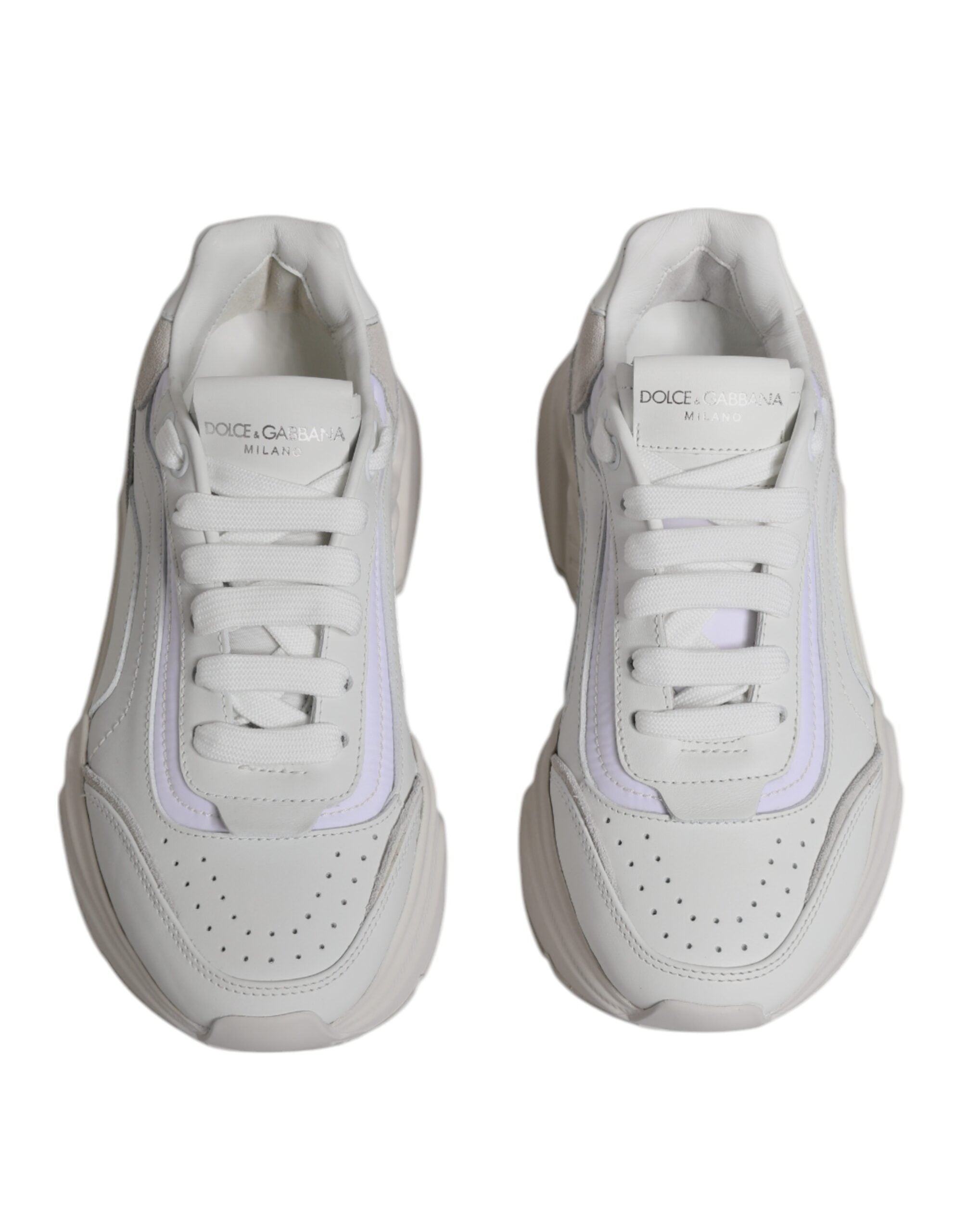 Dolce & Gabbana White Daymaster Low Top Sneakers Shoes - Zeiniez