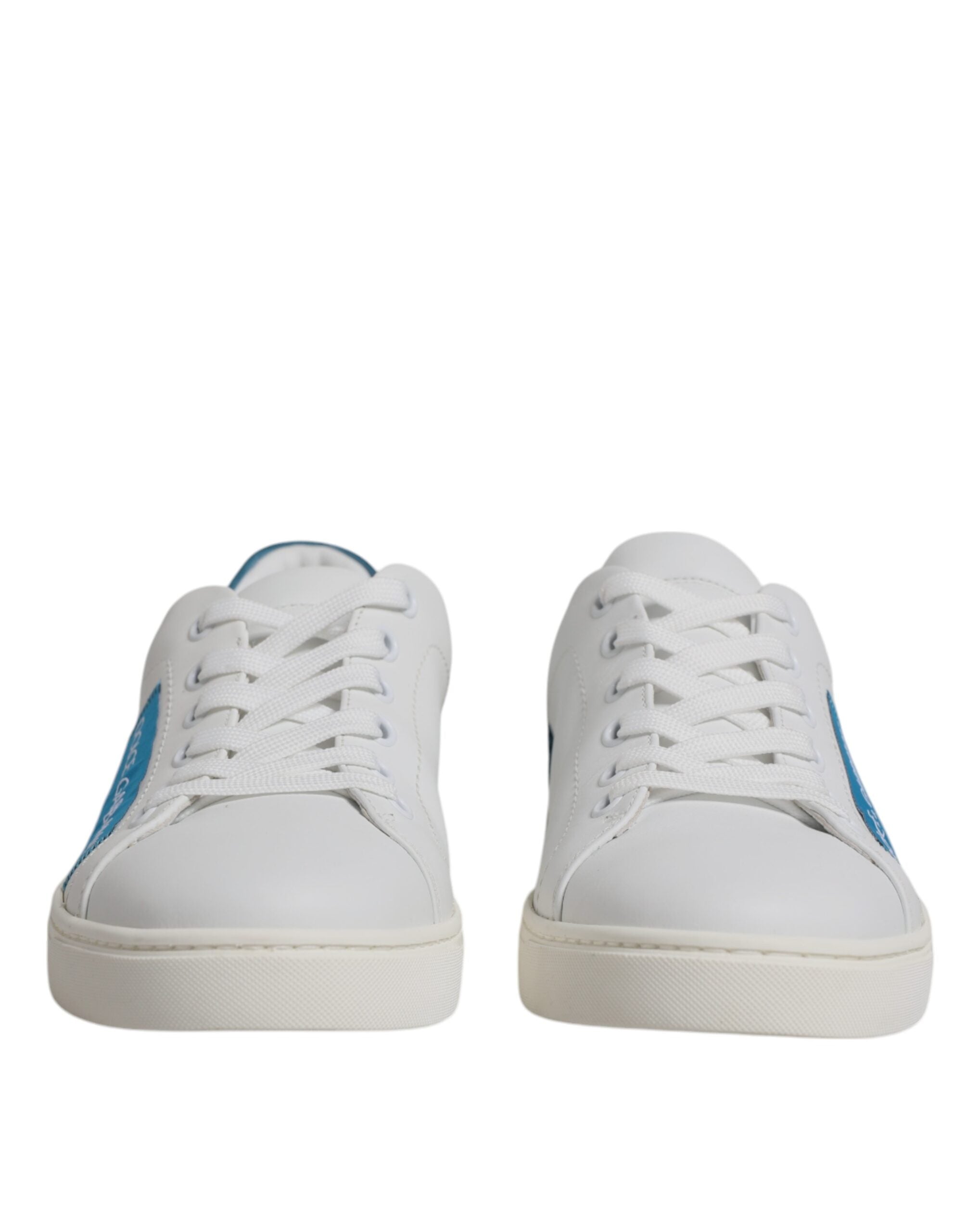 Dolce & Gabbana White London Calf Leather Sneakers Shoes - Zeiniez