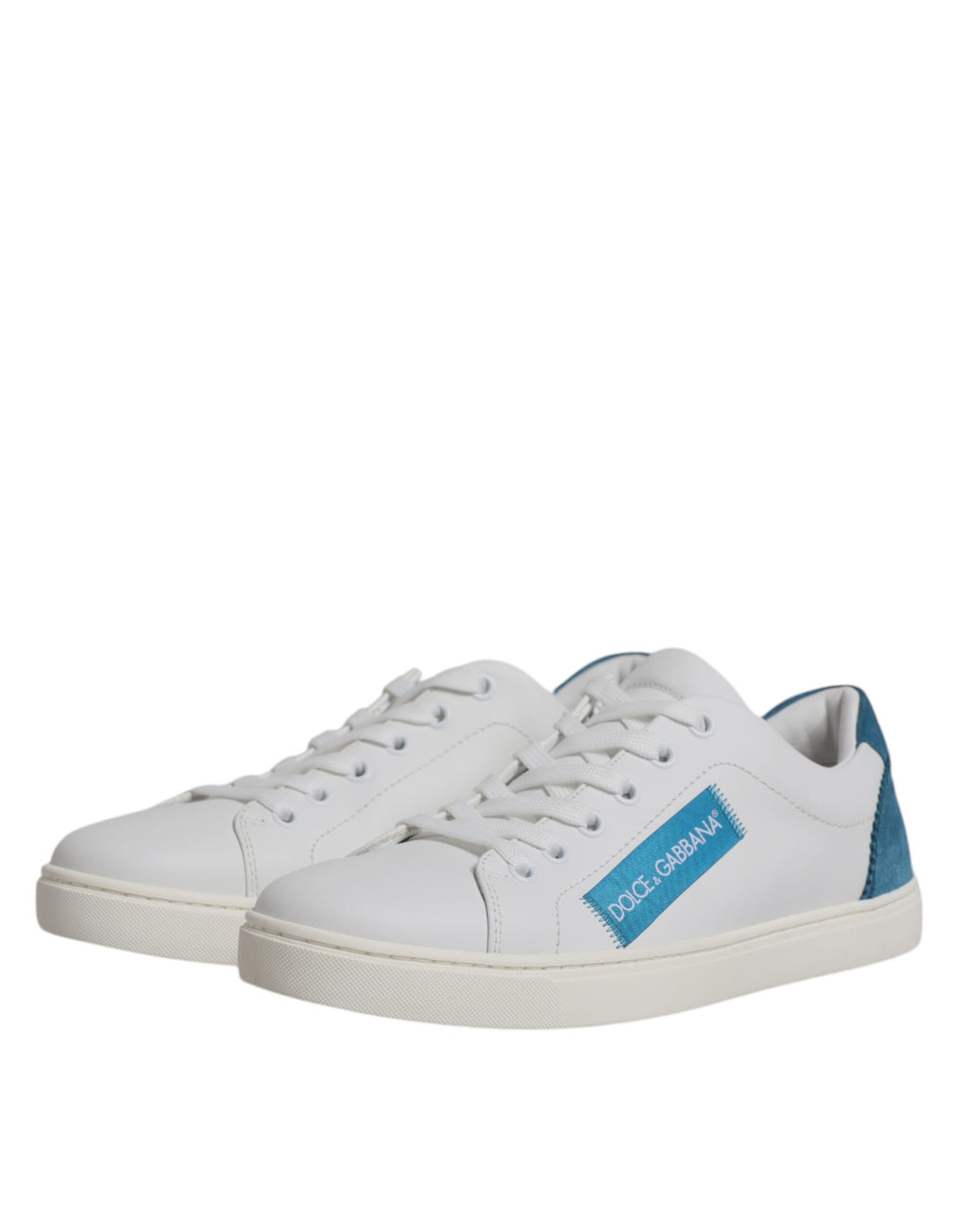 Dolce & Gabbana White London Calf Leather Sneakers Shoes - Zeiniez