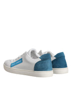 Dolce & Gabbana White London Calf Leather Sneakers Shoes - Zeiniez