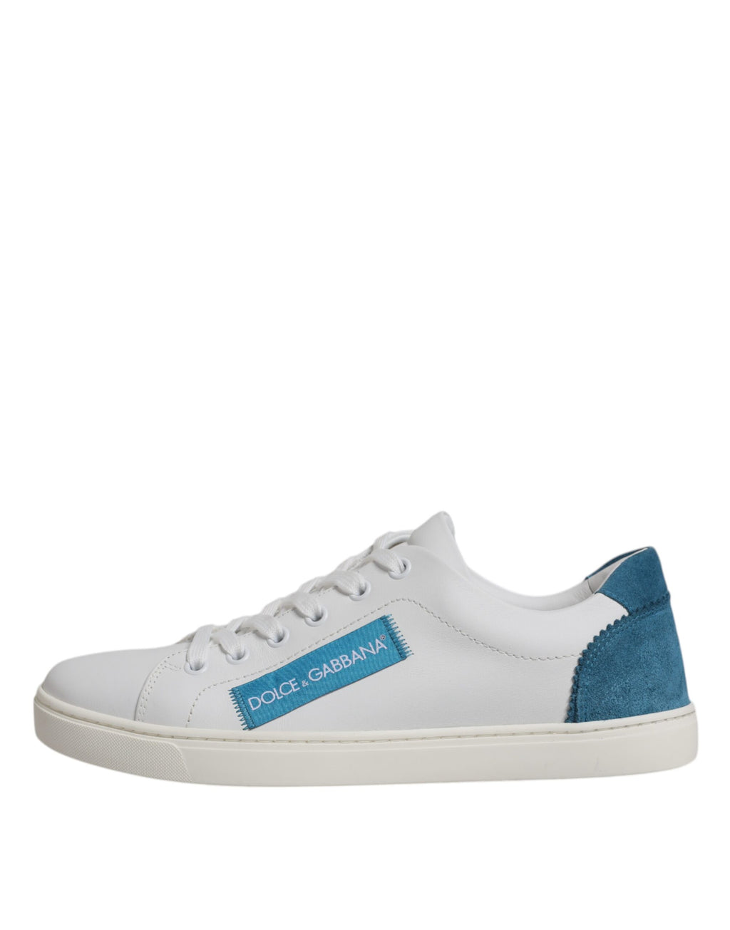 Dolce & Gabbana White London Calf Leather Sneakers Shoes - Zeiniez