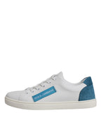 Dolce & Gabbana White London Calf Leather Sneakers Shoes - Zeiniez