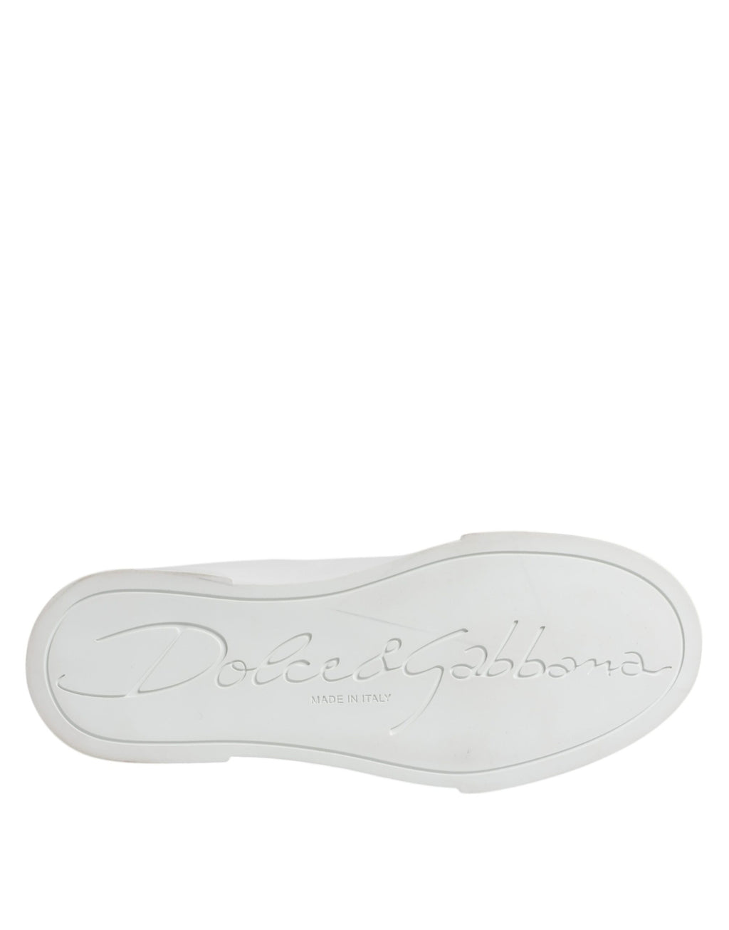 Dolce & Gabbana White Leather Classic Low Top Sneakers Shoes - Zeiniez