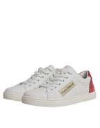 Dolce & Gabbana White London Calf Leather Sneakers Shoes - Zeiniez