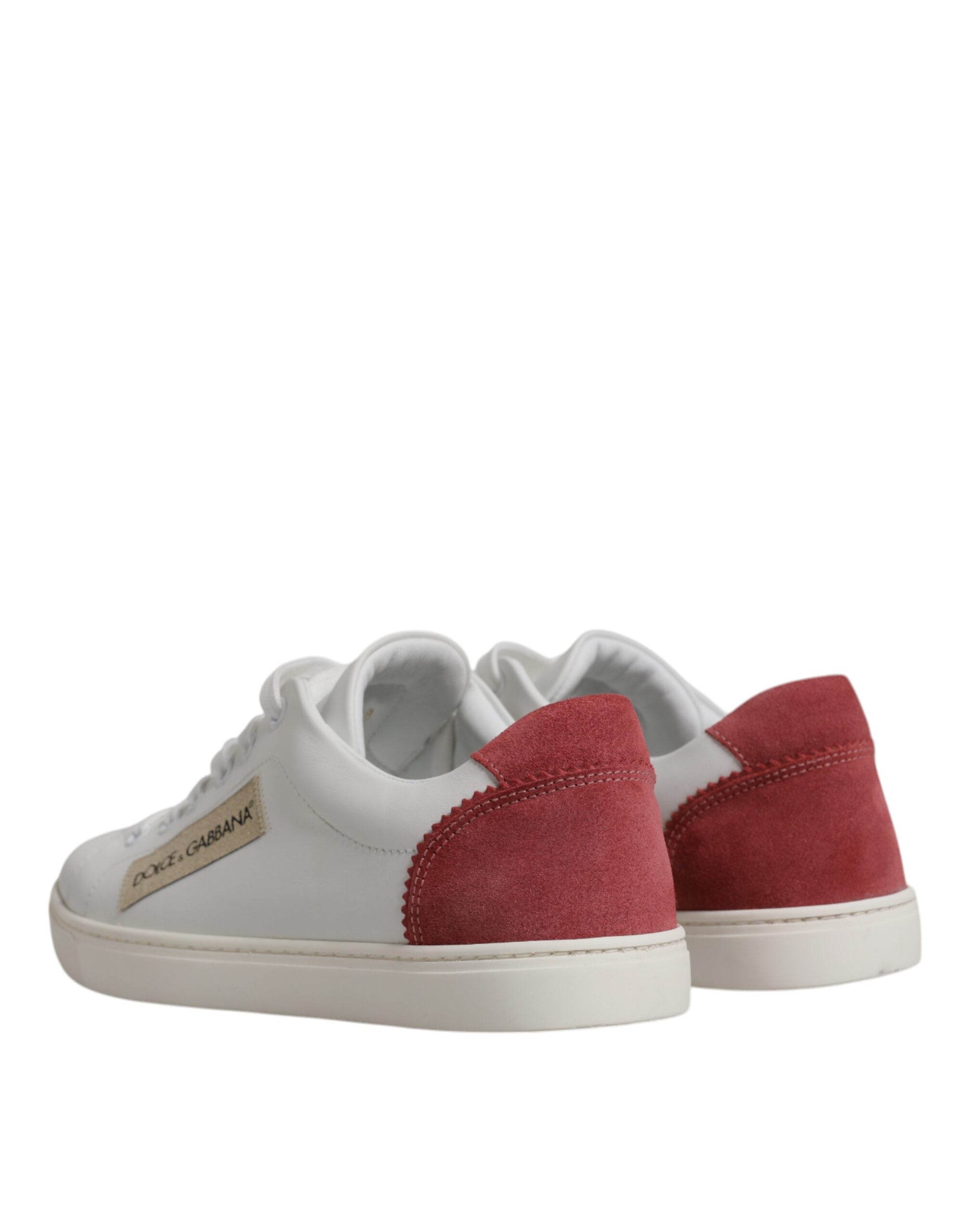 Dolce & Gabbana White London Calf Leather Sneakers Shoes - Zeiniez