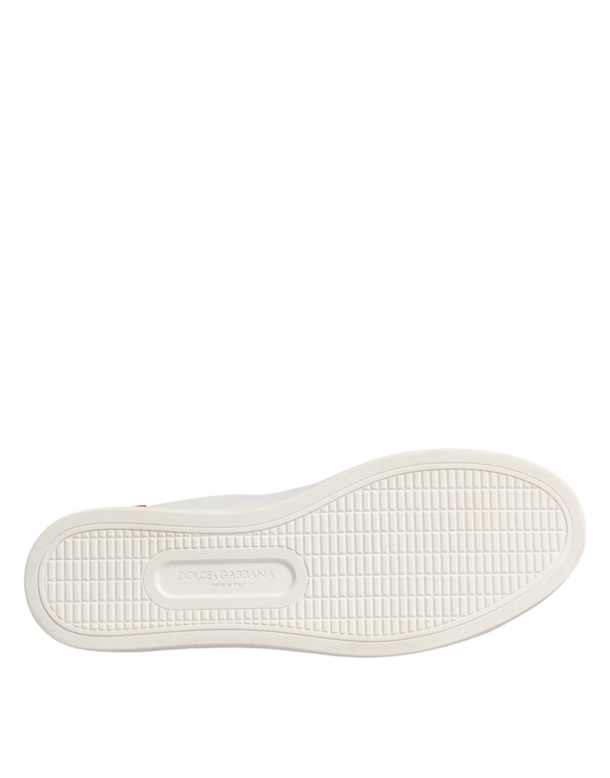 Dolce & Gabbana White London Calf Leather Sneakers Shoes - Zeiniez