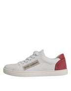 Dolce & Gabbana White London Calf Leather Sneakers Shoes - Zeiniez