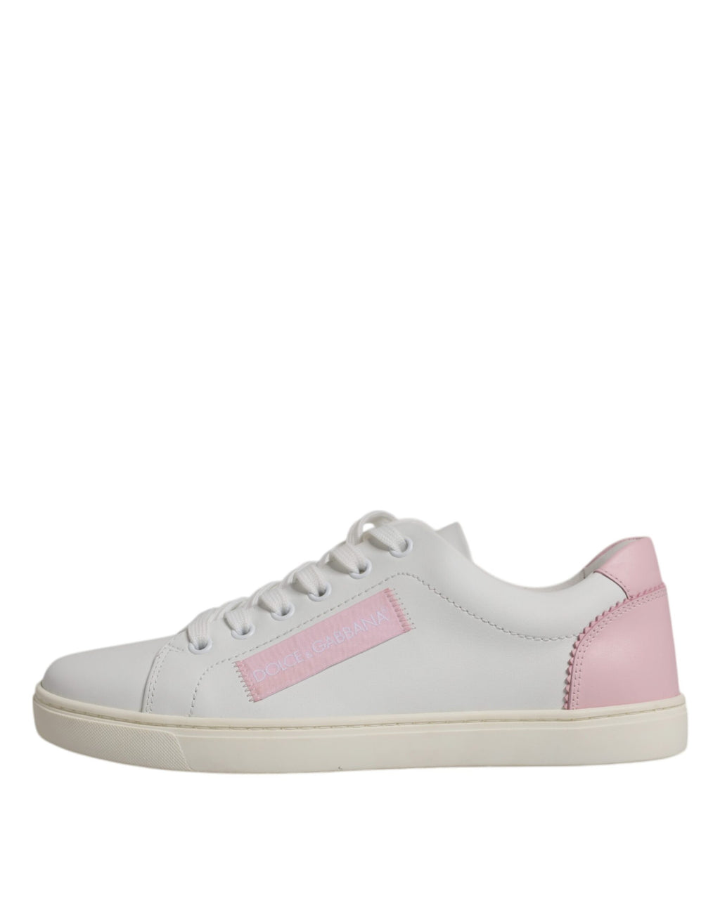 Dolce & Gabbana White Classic Calf Leather Sneakers Shoes - Zeiniez