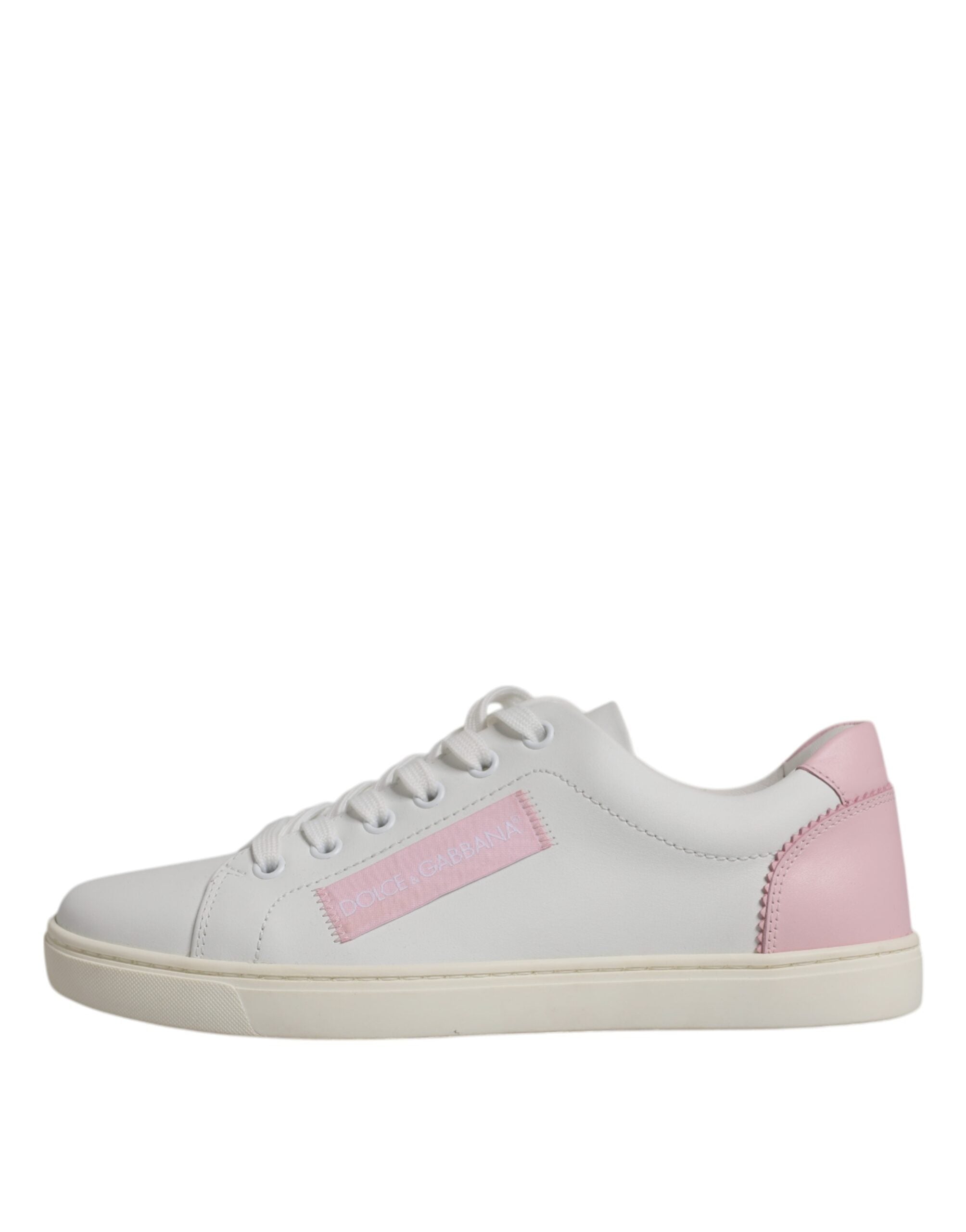 Dolce & Gabbana White Classic Calf Leather Sneakers Shoes - Zeiniez