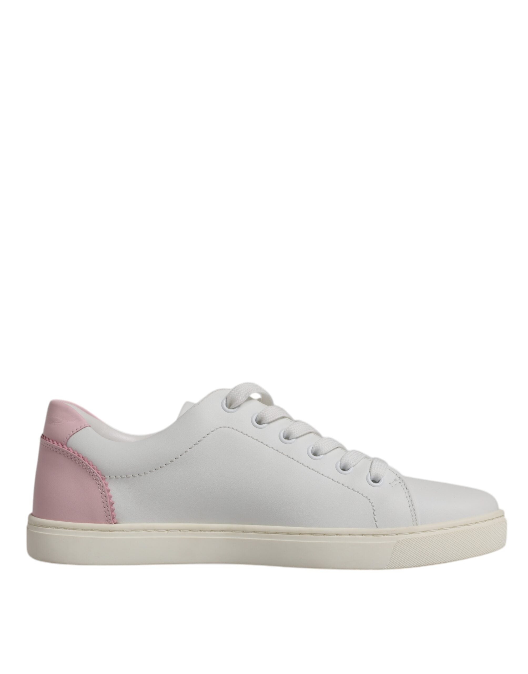 Dolce & Gabbana White Classic Calf Leather Sneakers Shoes - Zeiniez