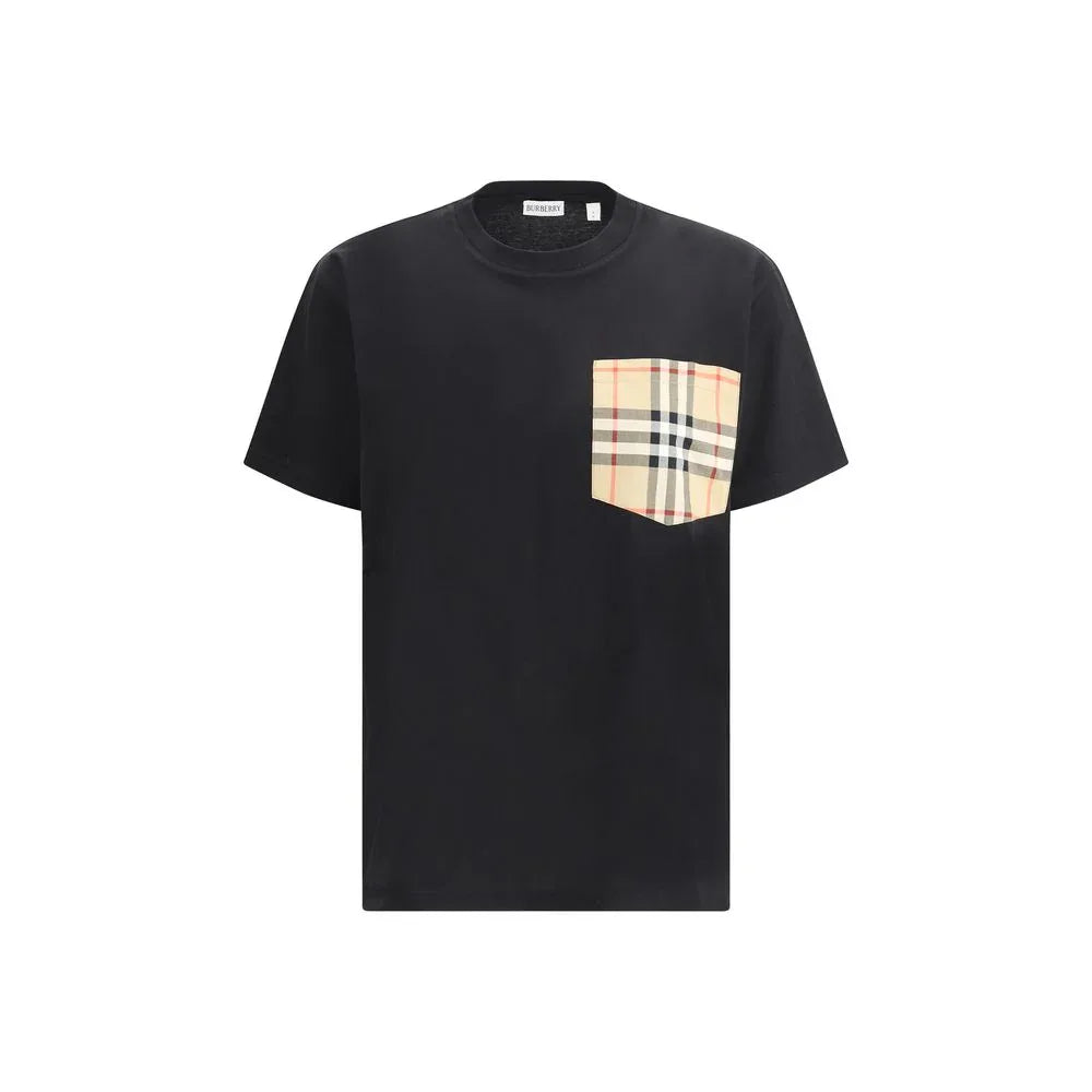 Burberry Black Cotton T-Shirt - Zeiniez