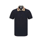 Burberry Blue Cotton Polo Shirt - Zeiniez