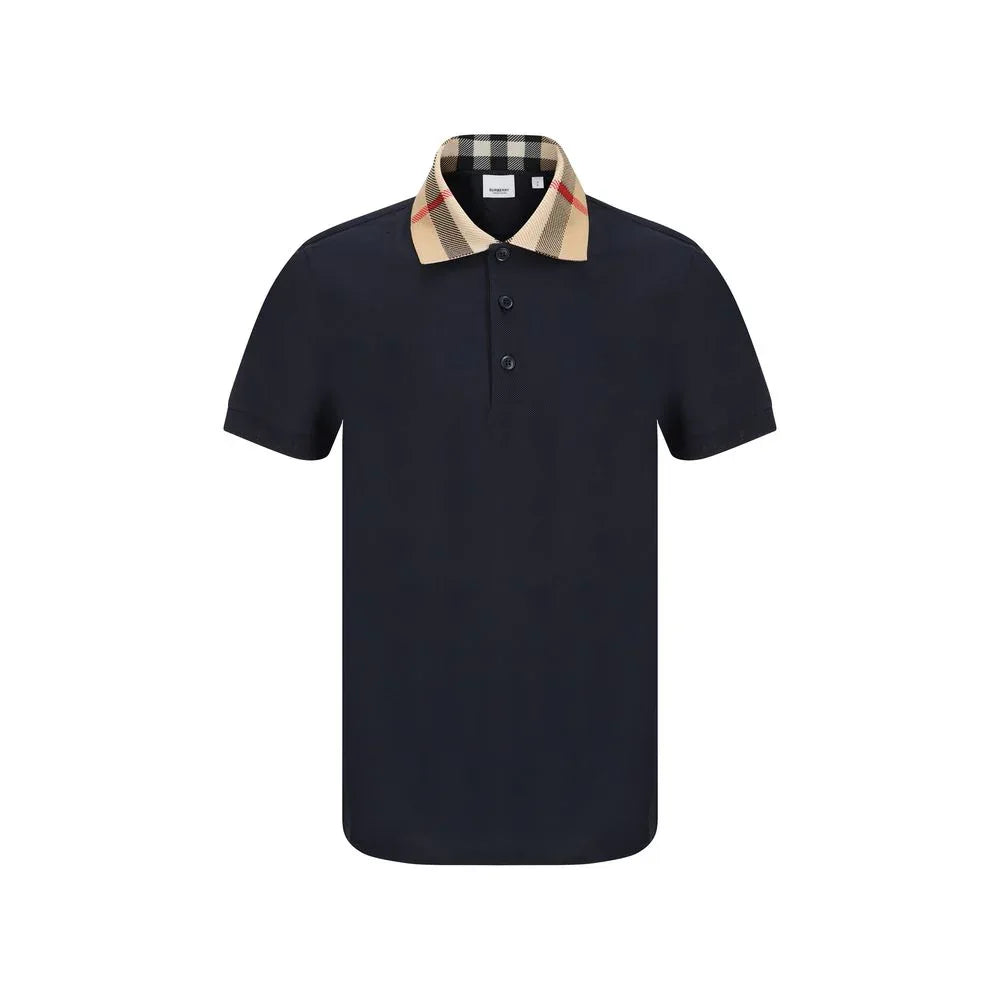 Burberry Blue Cotton Polo Shirt - Zeiniez