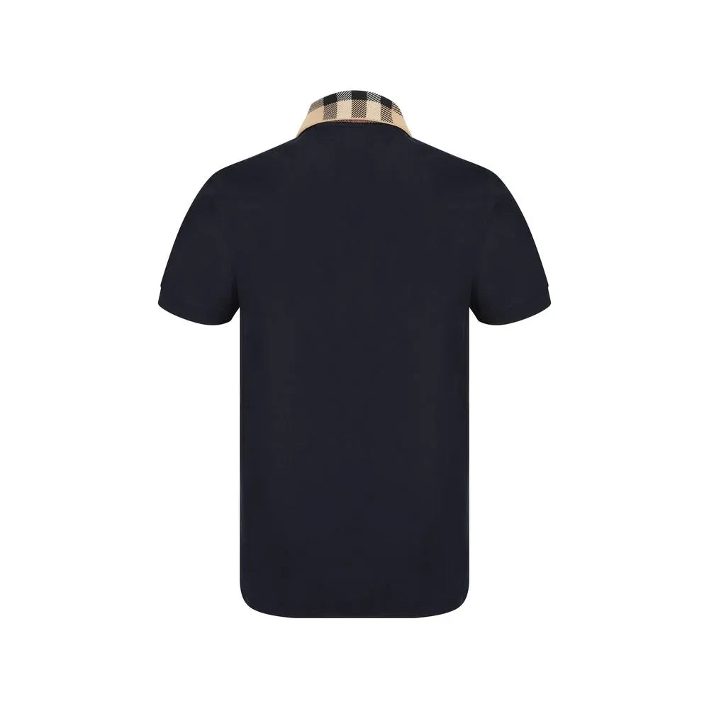 Burberry Blue Cotton Polo Shirt - Zeiniez