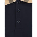 Burberry Blue Cotton Polo Shirt - Zeiniez