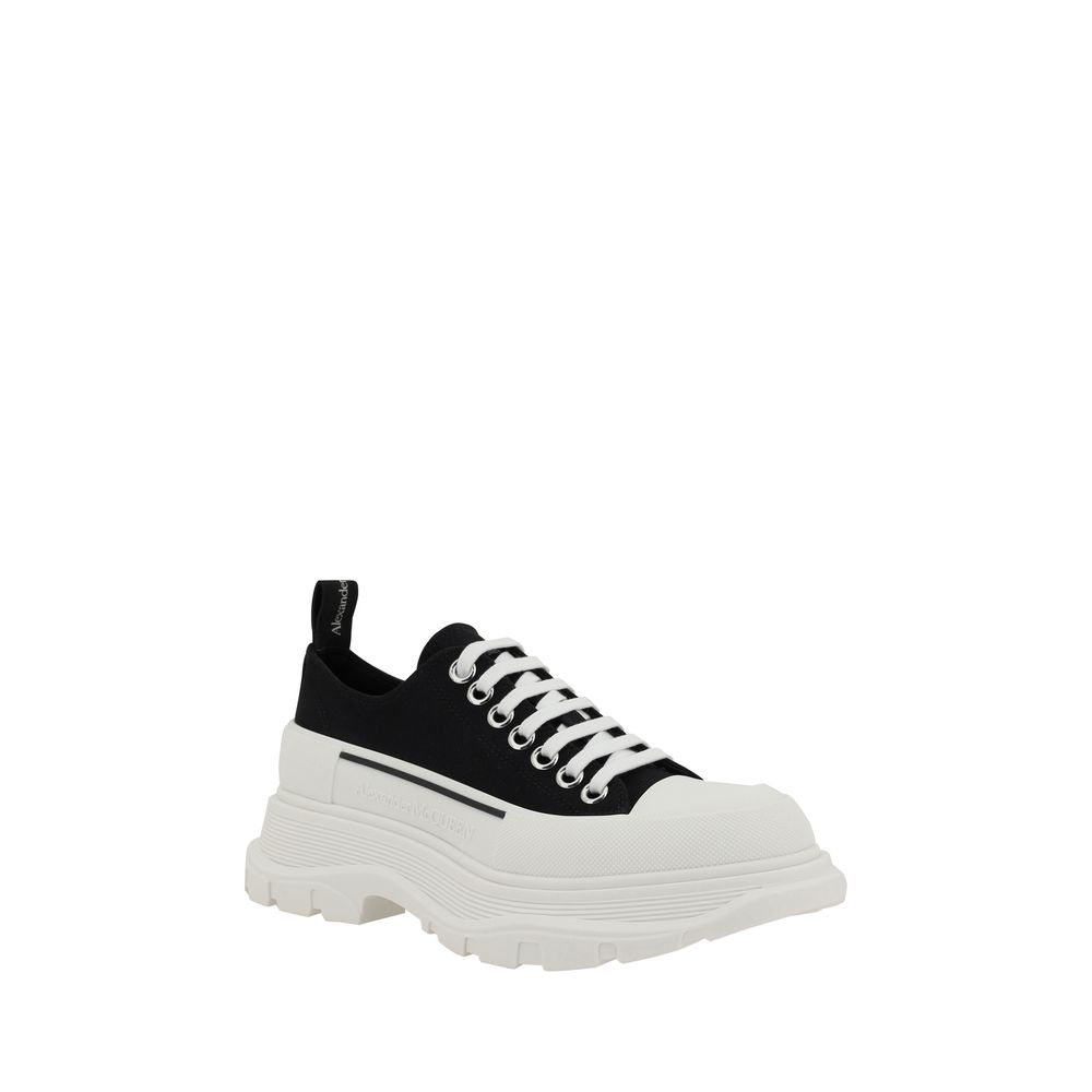 Alexander McQueen Black Rubber Chunky Sneakers - Zeiniez