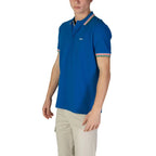 Hugo Boss Blue Cotton Polo Shirt - Zeiniez