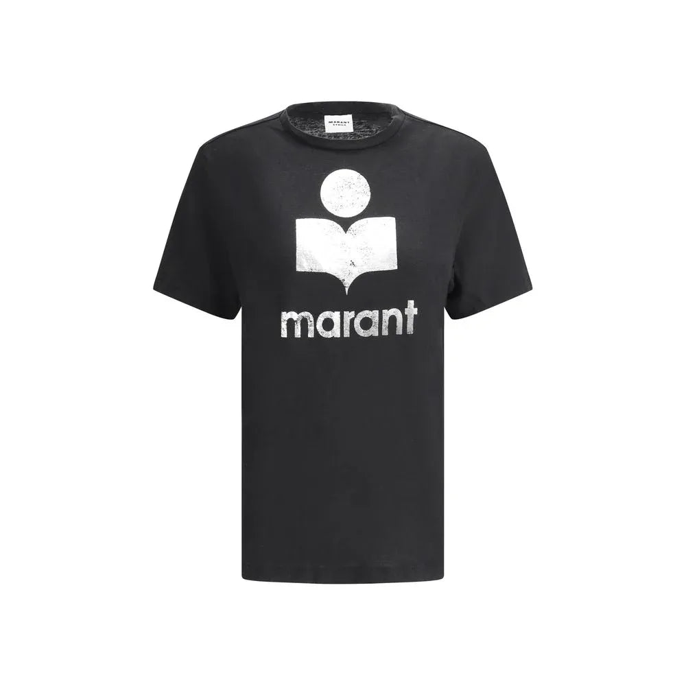 Marant Etoile Black Linen T-Shirt - Zeiniez