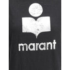 Marant Etoile Black Linen T-Shirt - Zeiniez