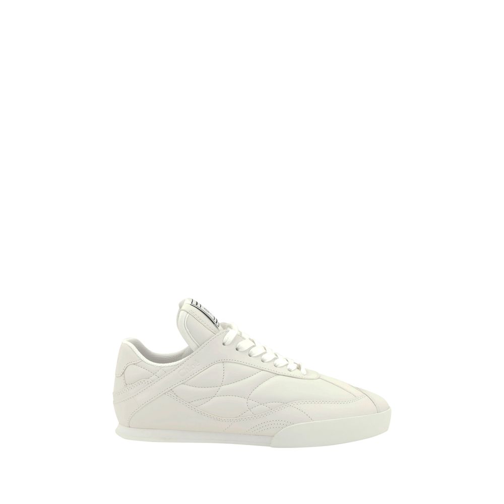 Chloé White Calf Leather Bos Taurus Low Top Sneakers - Zeiniez